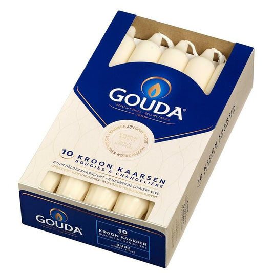 Gouda Kroonkaars ivoor 200/24 10st