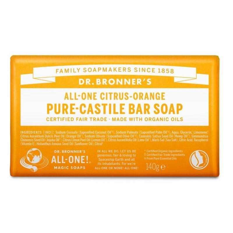 Dr Bronners Barsoap citrus & orange 140g
