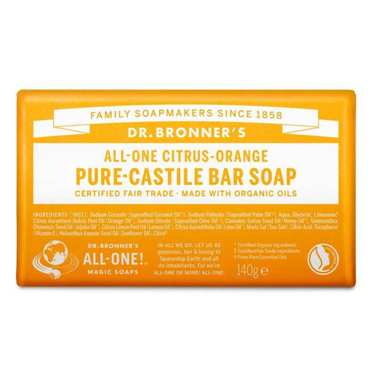 Dr Bronners Barsoap citrus & orange 140g
