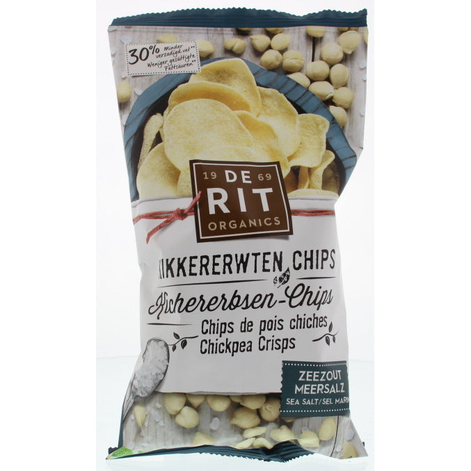 De Rit Kikkererwtenchips zeezout bio 75g