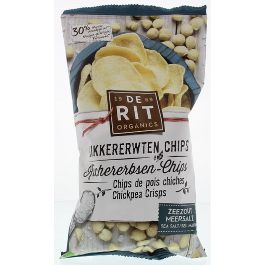 De Rit Kikkererwtenchips zeezout bio 75g
