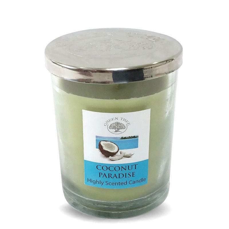 Green Tree Geurkaars coconut paradise 200g