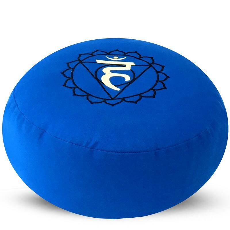 Green Tree Yoga meditatie kussen keel chakra 36 x 17cm 1st