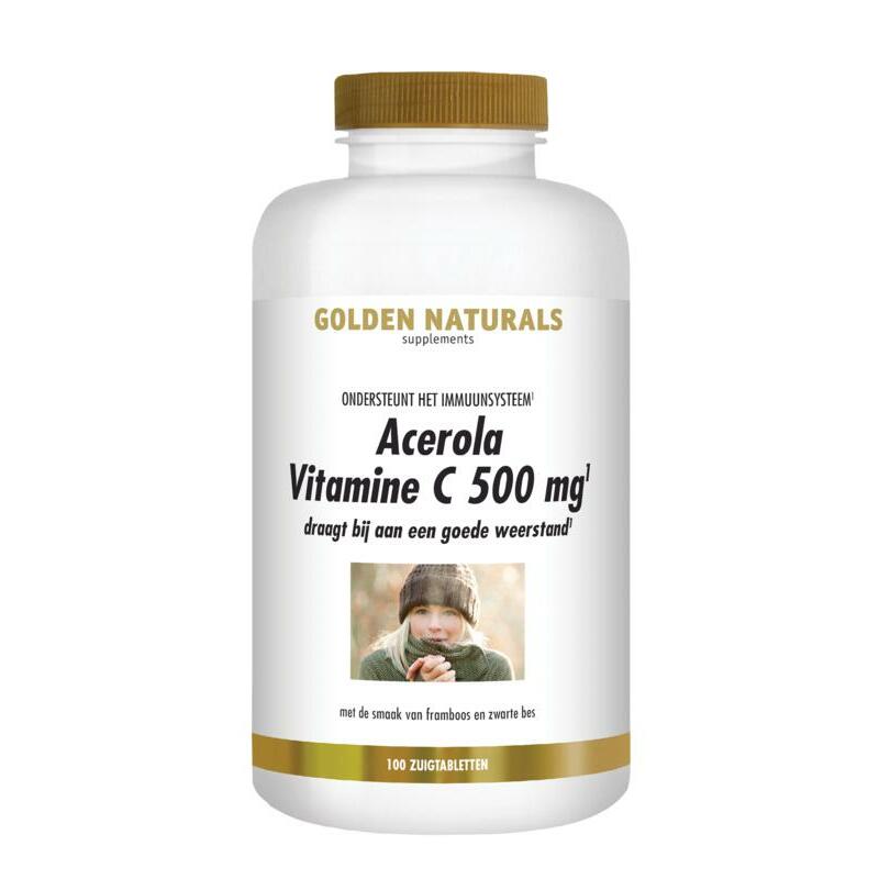 Golden Naturals Acerola vitamine C 500 mg 100zt