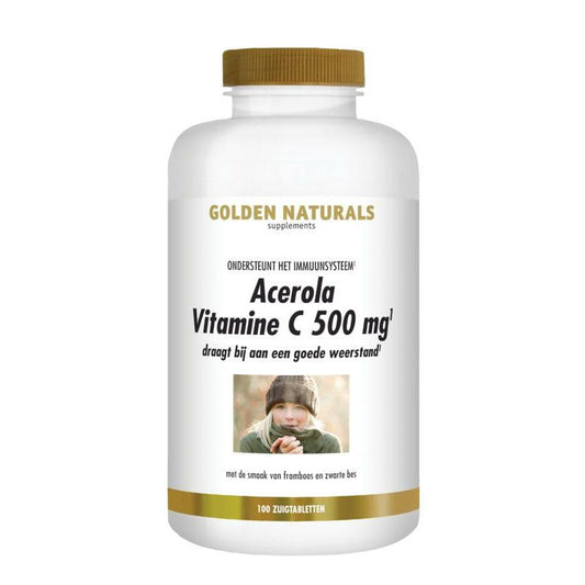 Golden Naturals Acerola vitamine C 500 mg 100zt