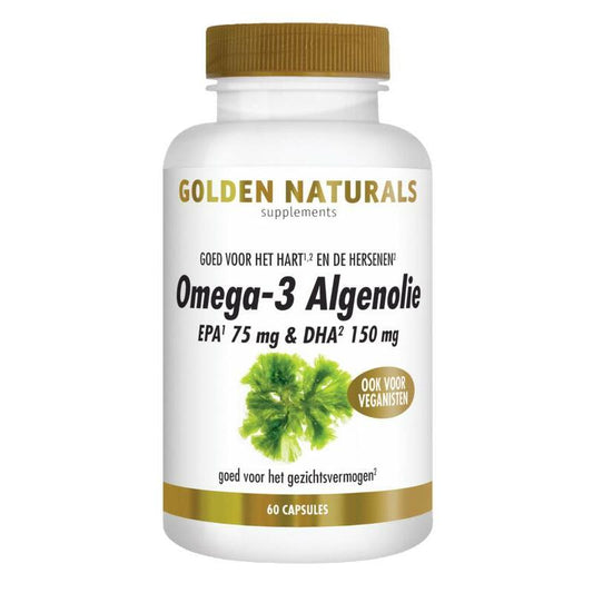 Golden Naturals Omega-3 algenolie liquid capsules 60ca