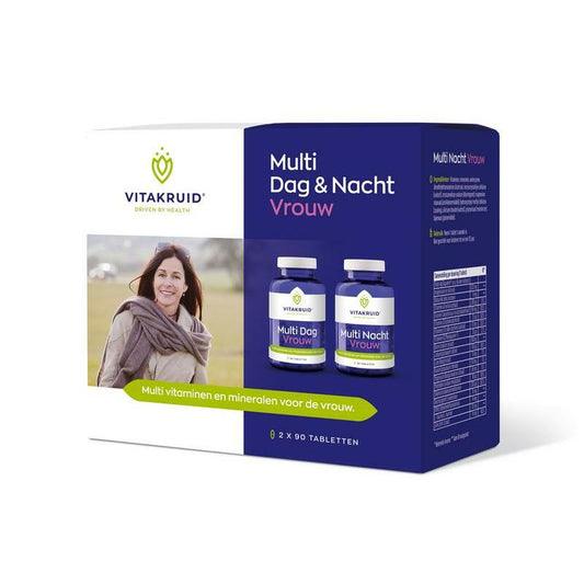 Vitakruid Multi dag & nacht vrouw 2 x 90 tabletten 2x90st