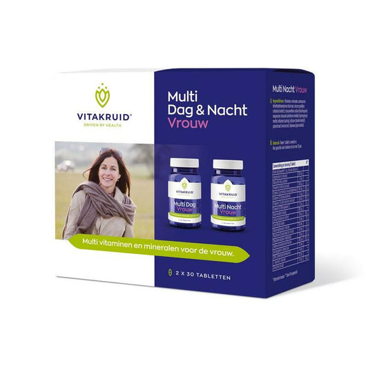 Vitakruid Multi dag & nacht vrouw 2x30 tabletten 60tb