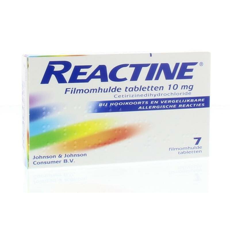Reactine Anti histaminicum 10 mg 7tb