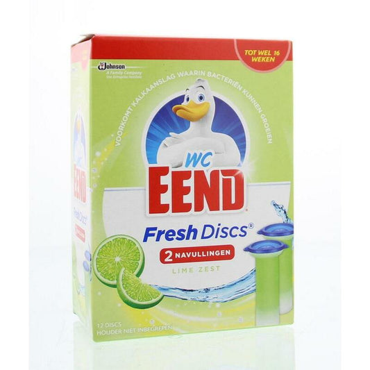 WC Eend Fresh disk lime navul 36 ml 2x36ml