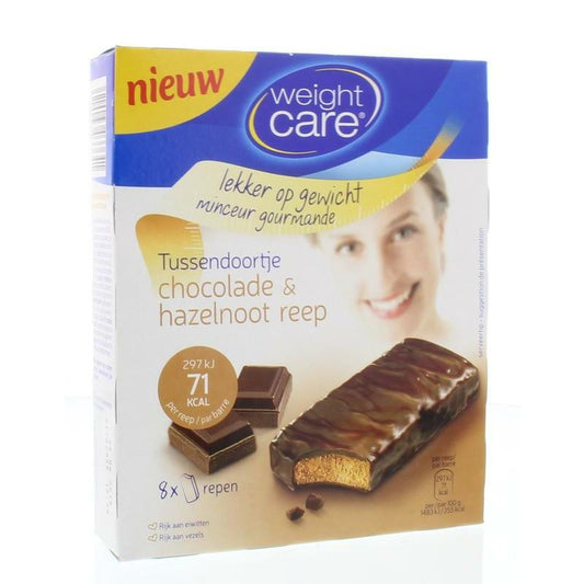 Weight Care Tussendoortje chocola & hazelnoot 8st