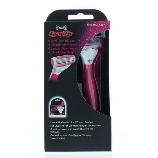 Wilkinson Quattro woman apparaat met mesje 1set