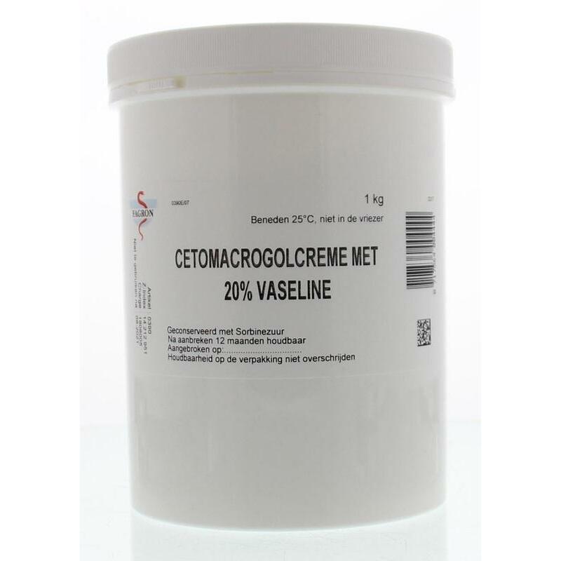 Fagron Cetomacrogol creme 20% vaseline 1000g