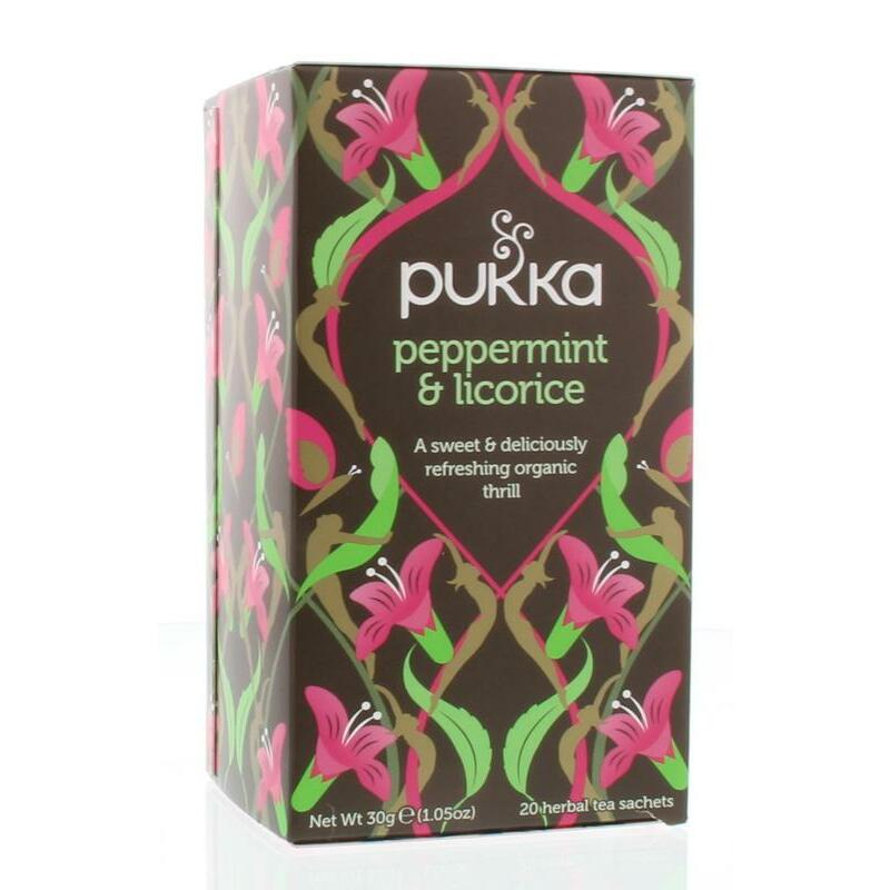Pukka Org. Teas Peppermint & licorice herb bio 20st