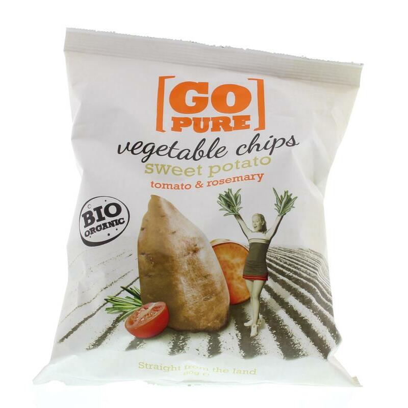 Go Pure Chips sweet potato tomato & rosemary bio 80g