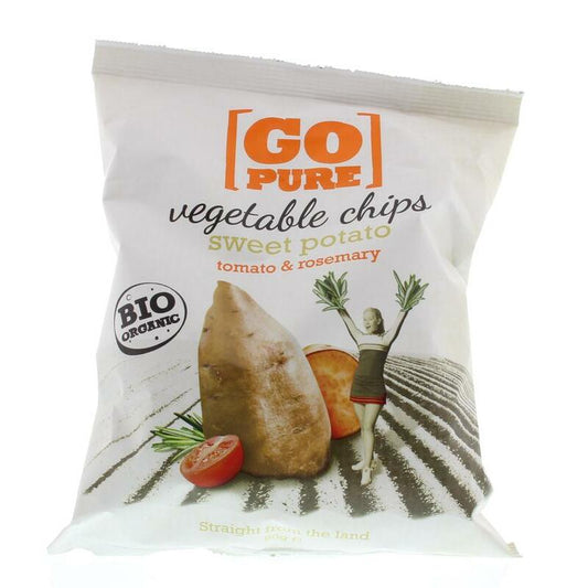 Go Pure Chips sweet potato tomato & rosemary bio 80g