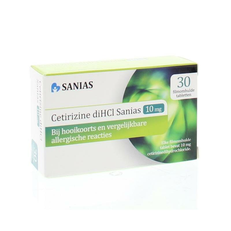 Sanias Cetirizine 10 mg DICHL 30tb