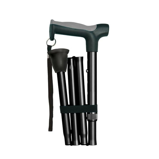 Able 2 Opvouwbare wandelstok zwart 1st