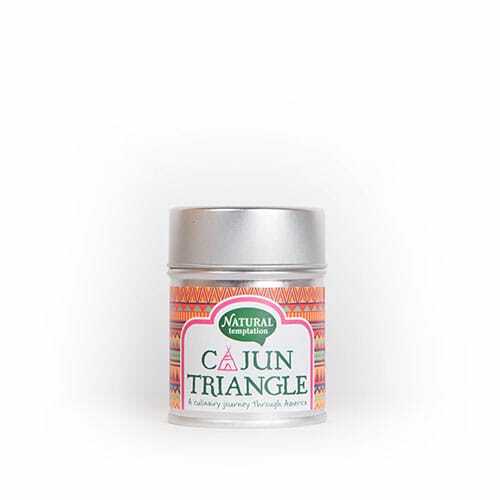 Nat Temptation Cajun triangle blikje natural spices bio 50g