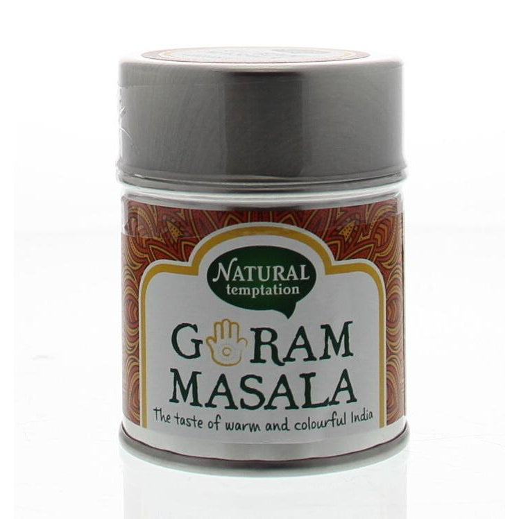 Nat Temptation Garam masala blikje natural spices bio 50g