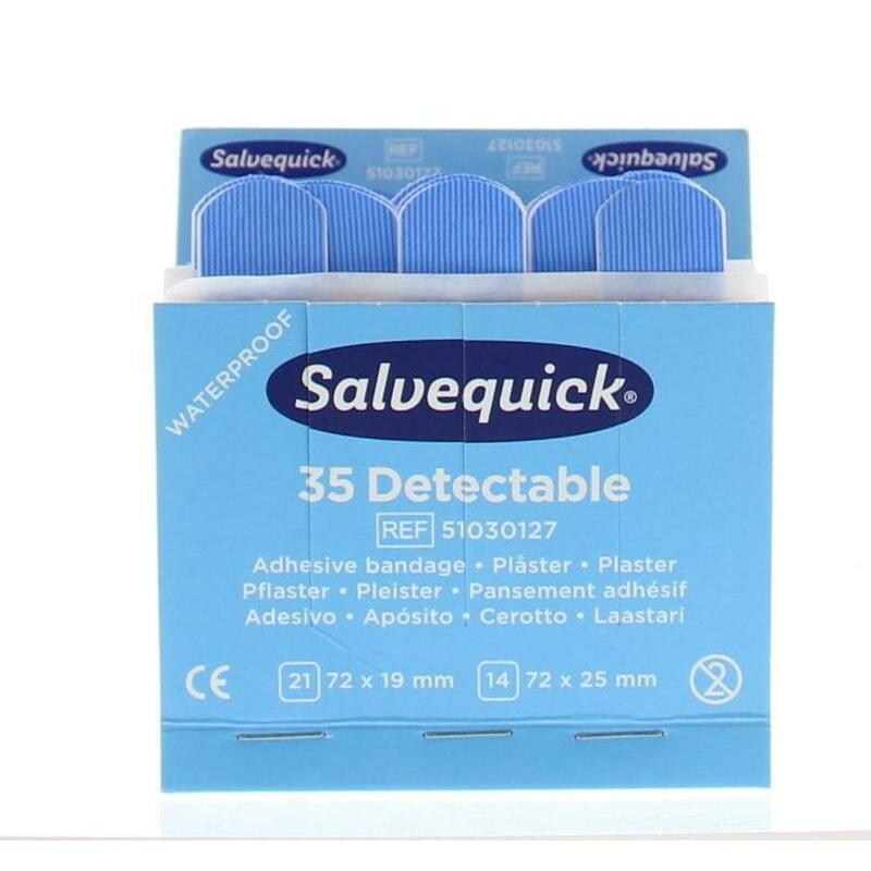 Salvequick Pleister blauw 6735 35st
