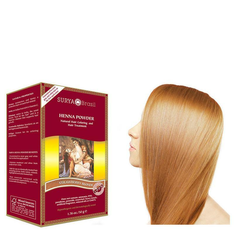 Surya Brasil Henna haarverf poeder aardbei blond 50g