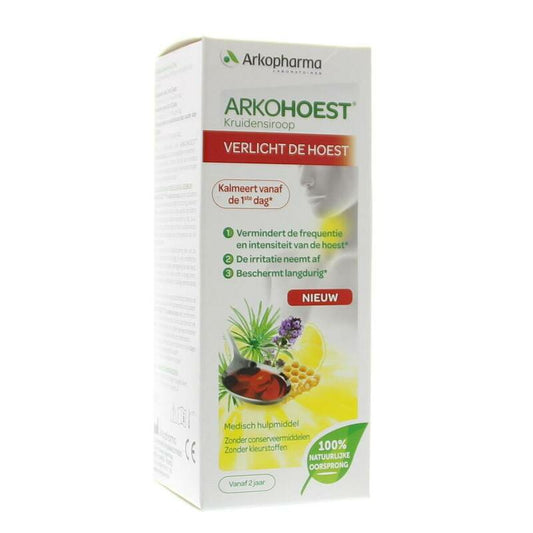 Arkohoest Kruidensiroop gezoet met honing 140ml