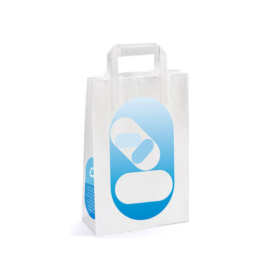 Brocacef Draagtas papier MH 220 x 100 x 280 250st