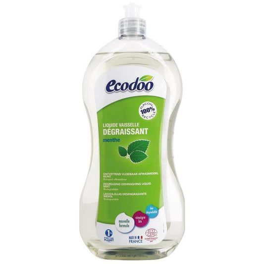Ecodoo Afwasmiddel vloeibaar ontvettend munt bio 1000ml