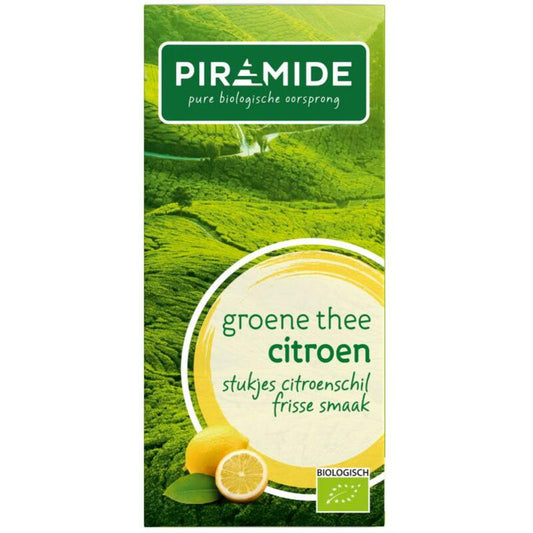 Piramide Groene thee met citroen eko bio 20st