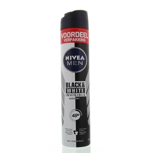 Nivea Men deodorant black & white XL spray 200ml