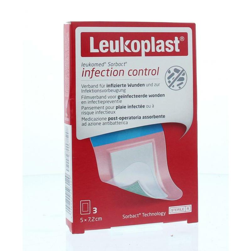 Leukoplast Leukomed sorbact 7.2 x 5 cm 3st