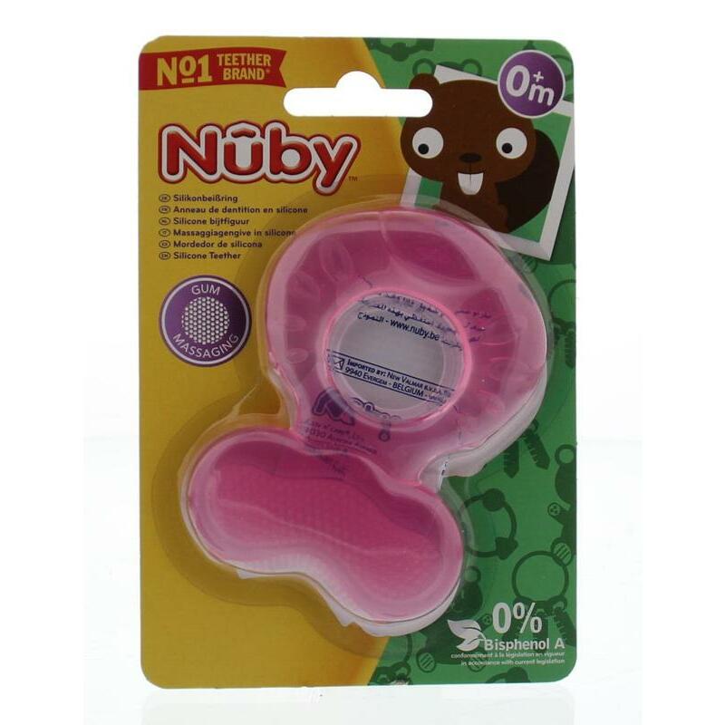 Nuby Siliconen bijtring vis 0 maanden 1st