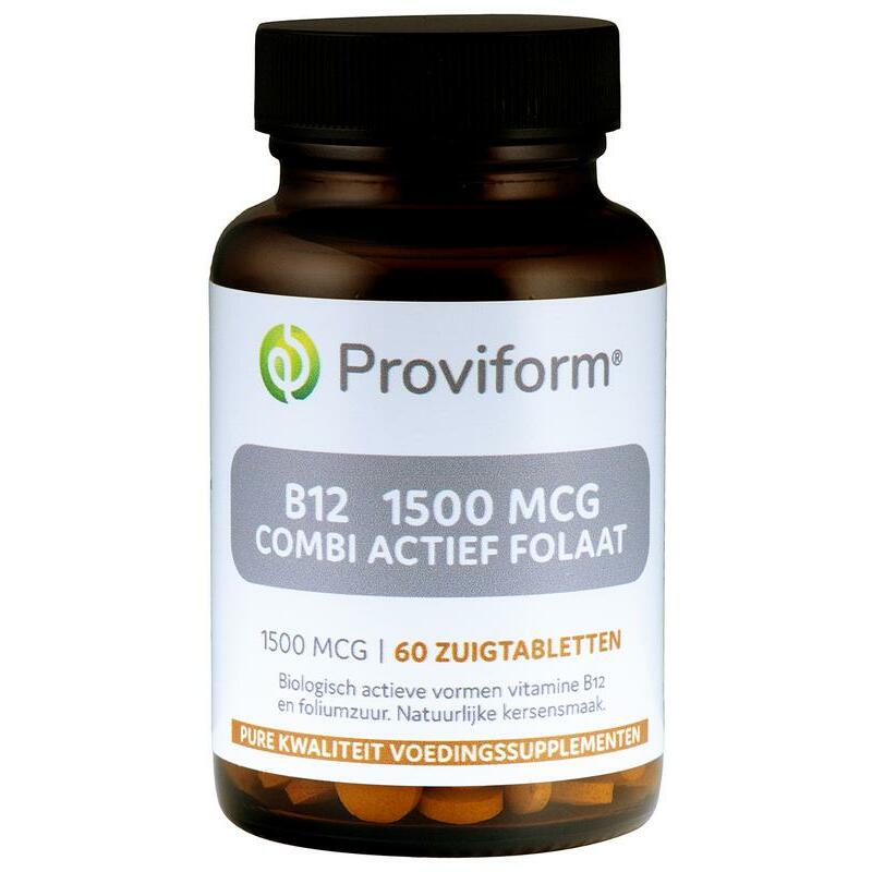 Proviform Vitamine B12 1500 mcg combi actief folaat 60zt