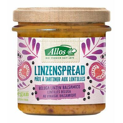 Allos Linzenspread beluga balsamico bio 140g