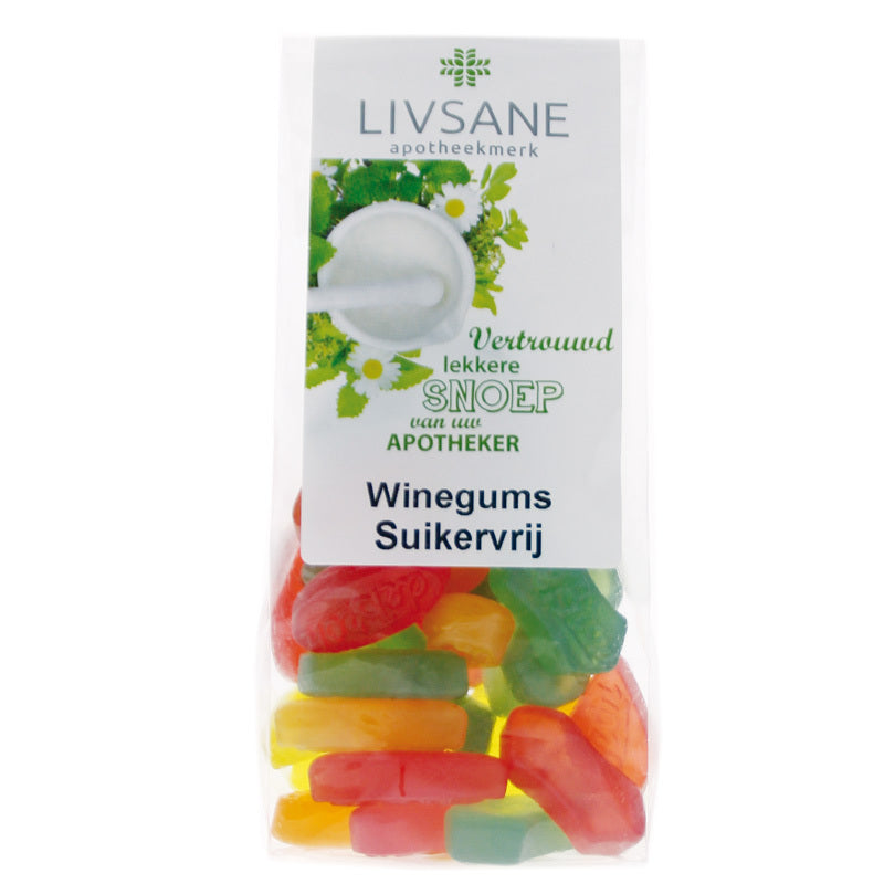 Livsane Winegums suikervrij 150g