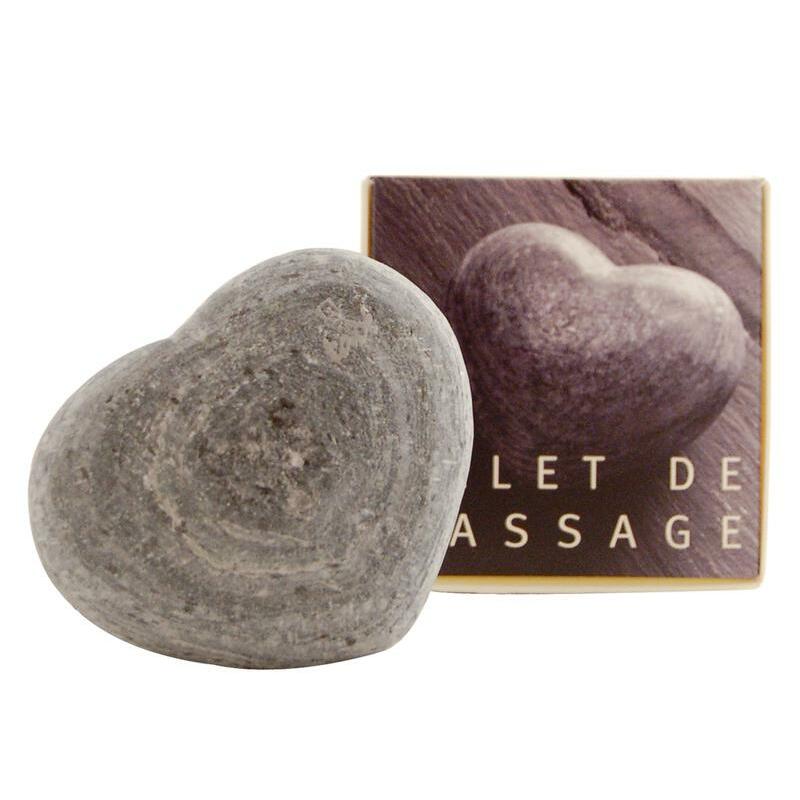 Aleppo Soap Co Massage hart leisteen zwart 1st