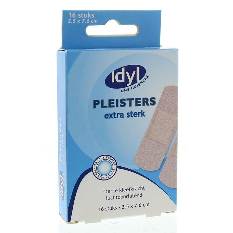 Idyl Pleisters extra sterk 2,5 x 7,6 cm 16st