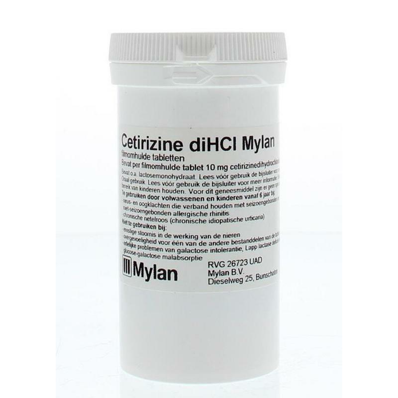 Mylan Cetirizine dihcl 10 mg 250tb