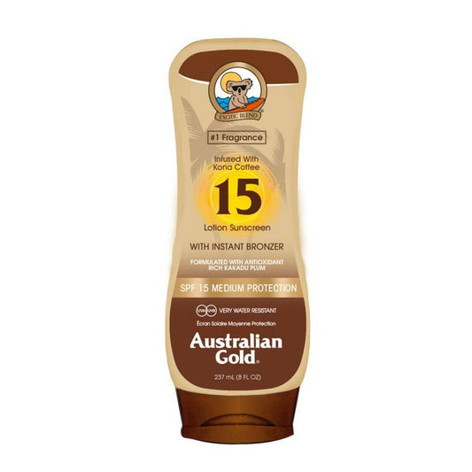 Australian Gold Lotion met bronzer SPF15 237ml