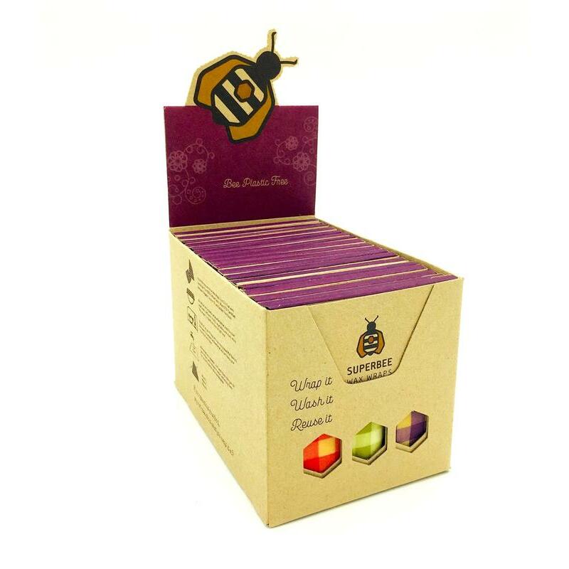 Superbee Beeswraps tripple small retailbox 20st