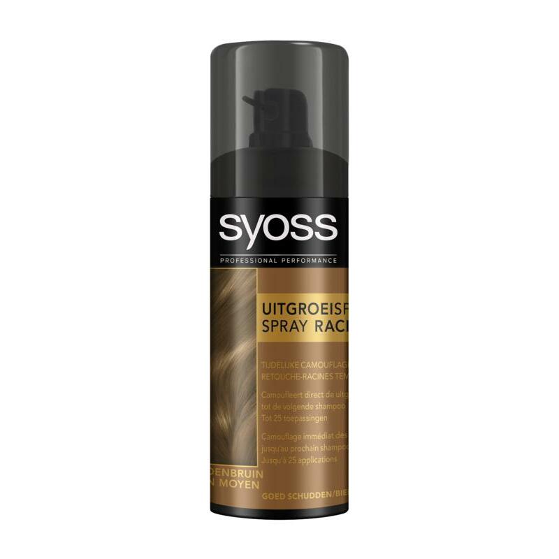 Syoss Uitgroeispray middenbruin 120ml