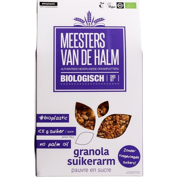 De Halm Granola suikerarm bio 350g