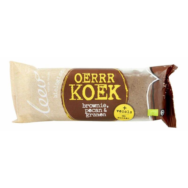 Leev Bio oerrr-koek brownie, pecan & granen 35 gram 16x35g