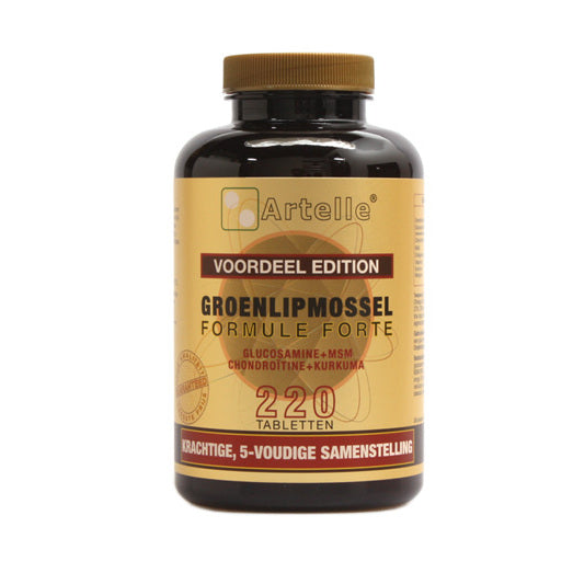 Artelle Groenlipmossel formule forte 220tb