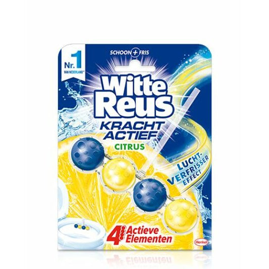Witte Reus Krachtig active citrus toilet blok 1st