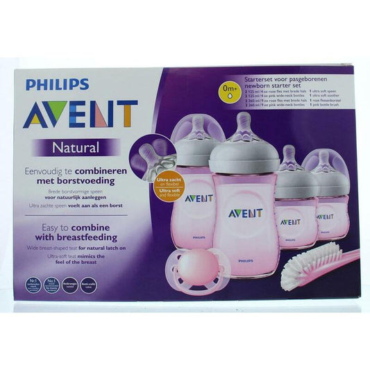 Avent Starterset pasgeborenen roze 1set