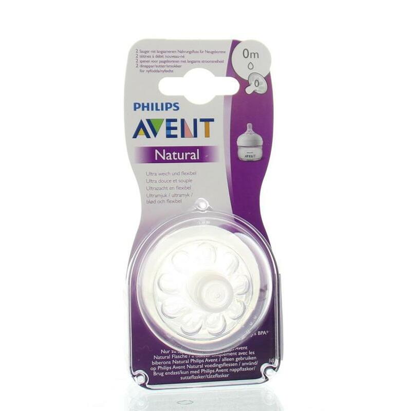 Avent Natural newborn soft flow voedingsspeen 1 druppel 2st