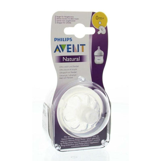 Avent Speen natural 1 gaats 0 maanden newborn 1 druppel 2st