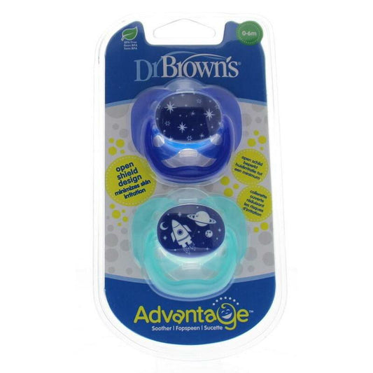 Dr Brown's Fopspeen advantage fase 1 blauw 2st